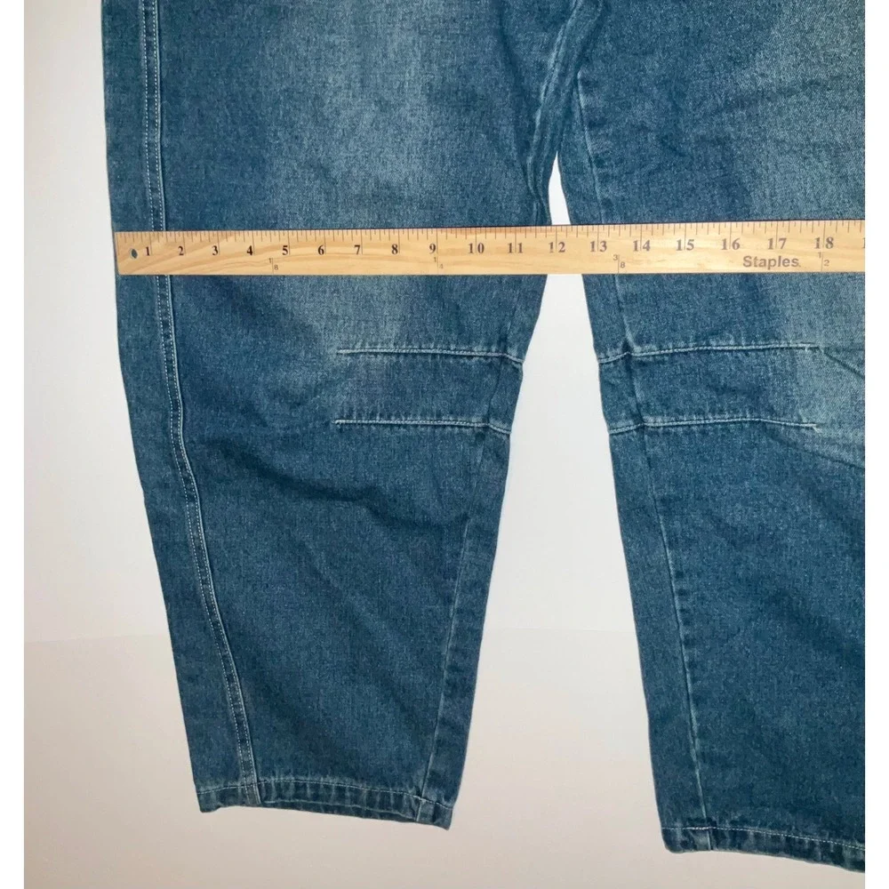 Womens Barrell Jeans Grunge Emo Indie Streetwear Size 34 - Picture 7 of 8